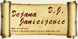 Dejana Janičijević vizit kartica